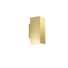 APPLIQUE DUDUK QUADRATA ORO 2XGU10 10X8X18CM