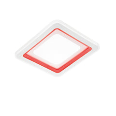 PLAFONIERA LED DYGITAL QUADRATA BIANCA 40W 4315LM CCT+RGB CON TELECOMANDO 48X48X6,8CM
