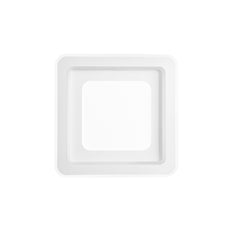 "Plafoniera LED DYGITAL quadrata in metallo bianco dimmerabile CCT e RGB con telecomando"