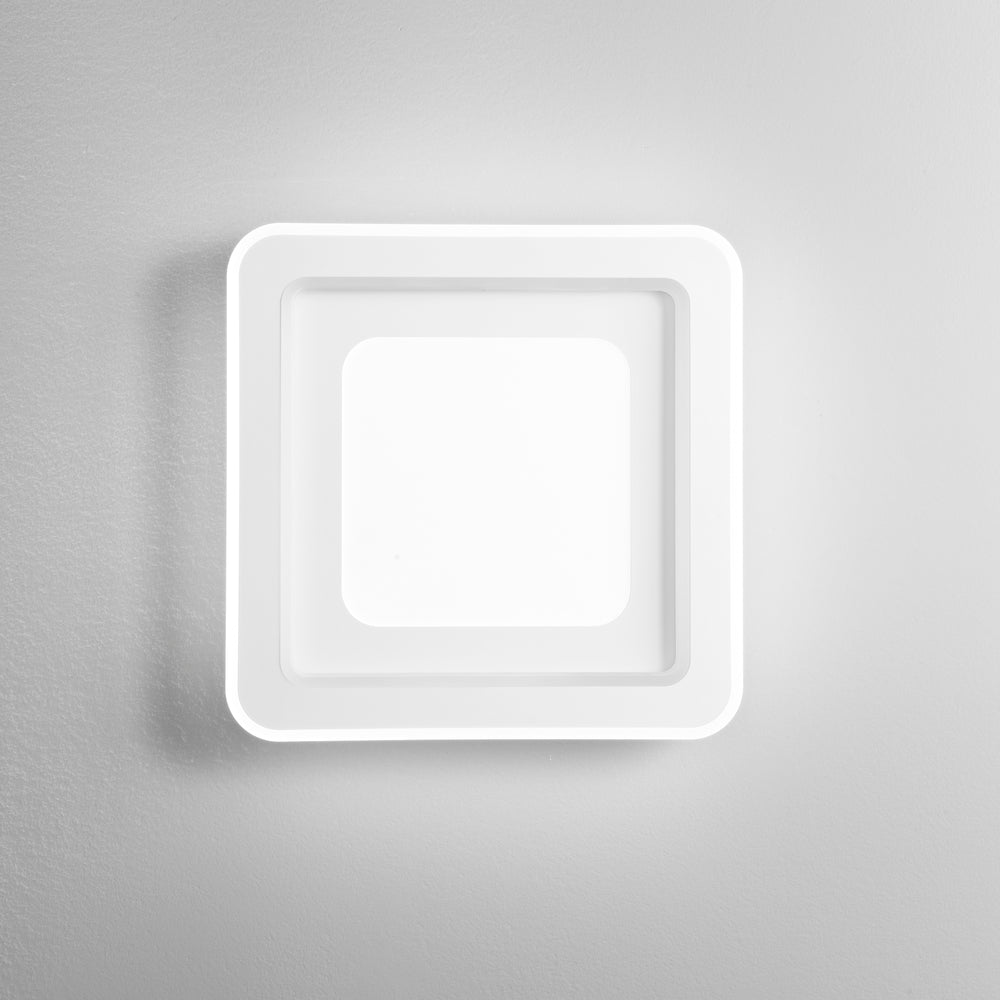 PLAFONIERA LED DYGITAL QUADRATA BIANCA 40W 4315LM CCT+RGB CON TELECOMANDO 48X48X6,8CM