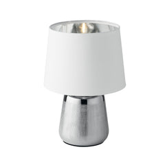 LUMETTO ECSTASY SILVER/BIANCO 1XE14 17X29CM