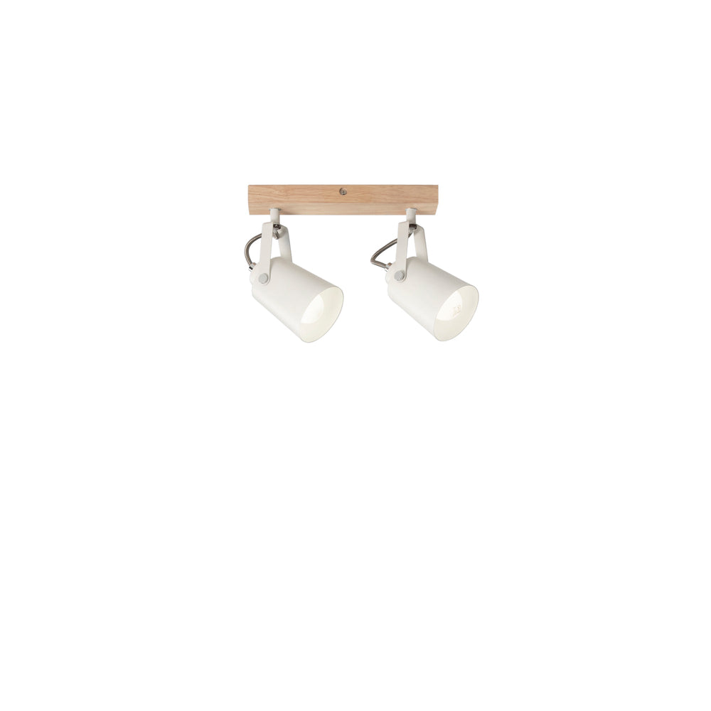 APPLIQUE EDA BIANCA/LEGNO 2XE14 26,7X6X16,7CM
