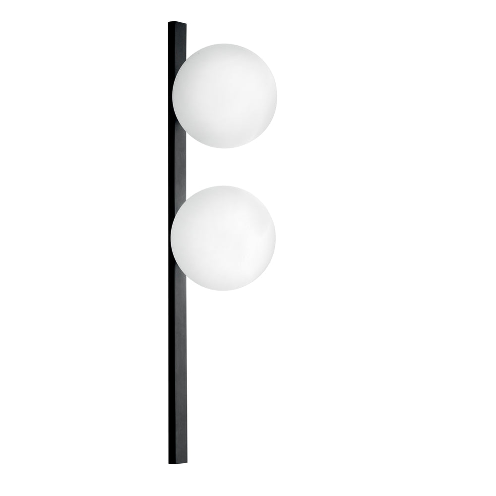 APPLIQUE ENOIRE NERA/OPALE 2XE14 14X14X60CM