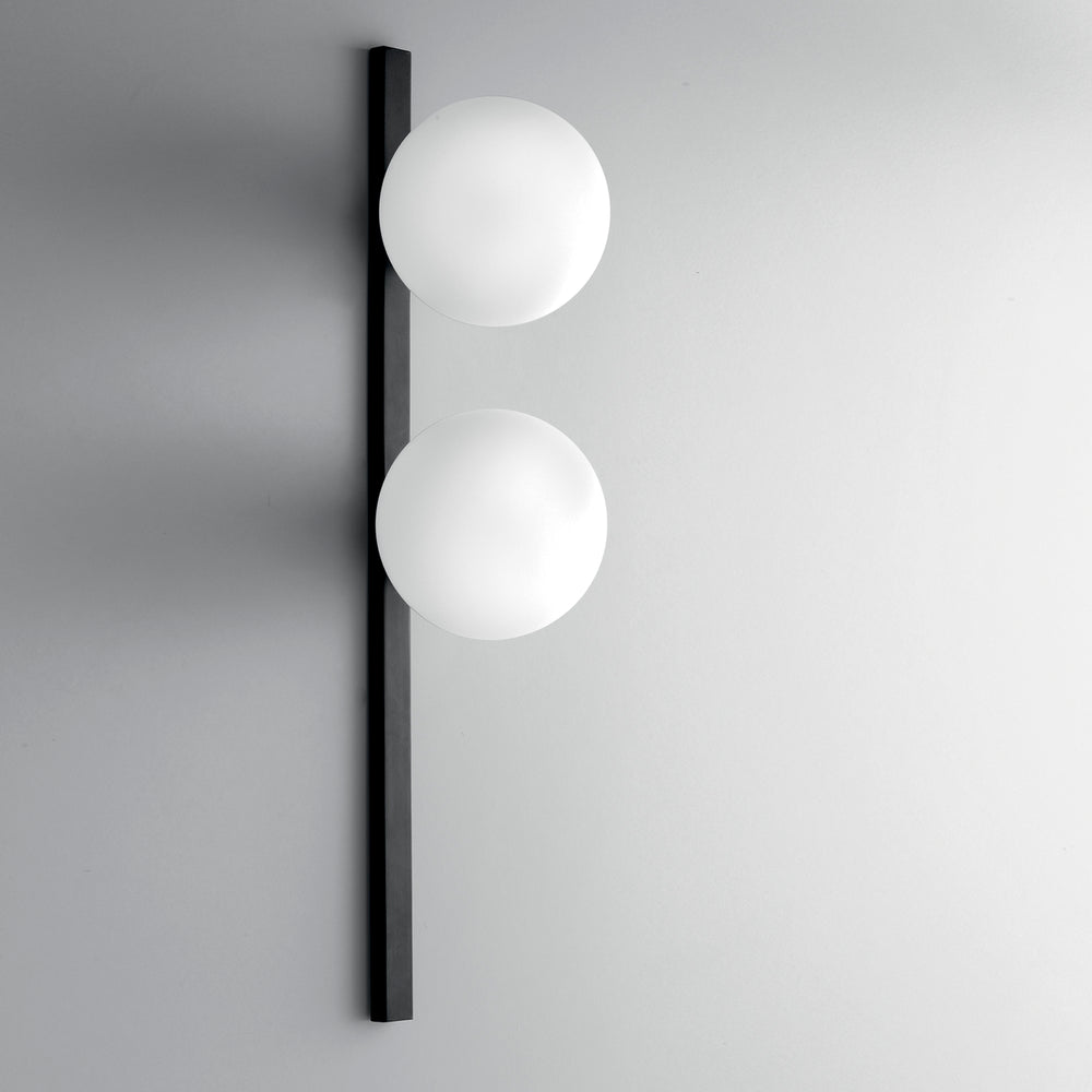 APPLIQUE ENOIRE NERA/OPALE 2XE14 14X14X60CM
