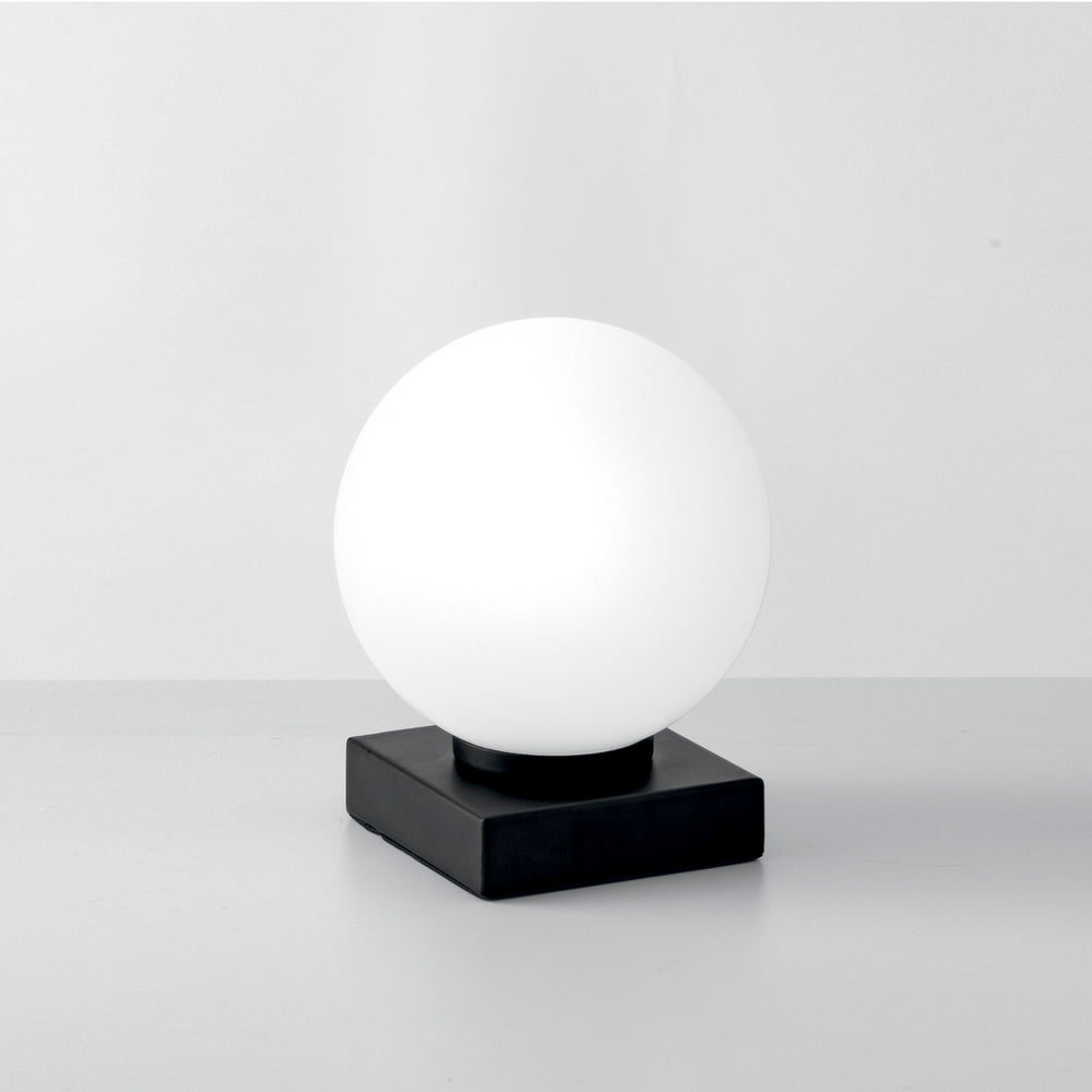 LUME ENOIRE NERO/OPALE 1XE14 14X14X17,5CM