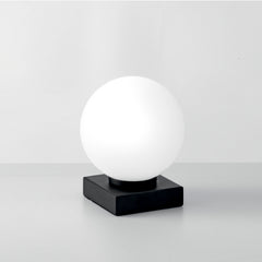 LUME ENOIRE NERO/OPALE 1XE14 14X14X17,5CM