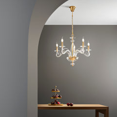 LAMPADARIO EPOQUE ORO 5XE14 65X140CM