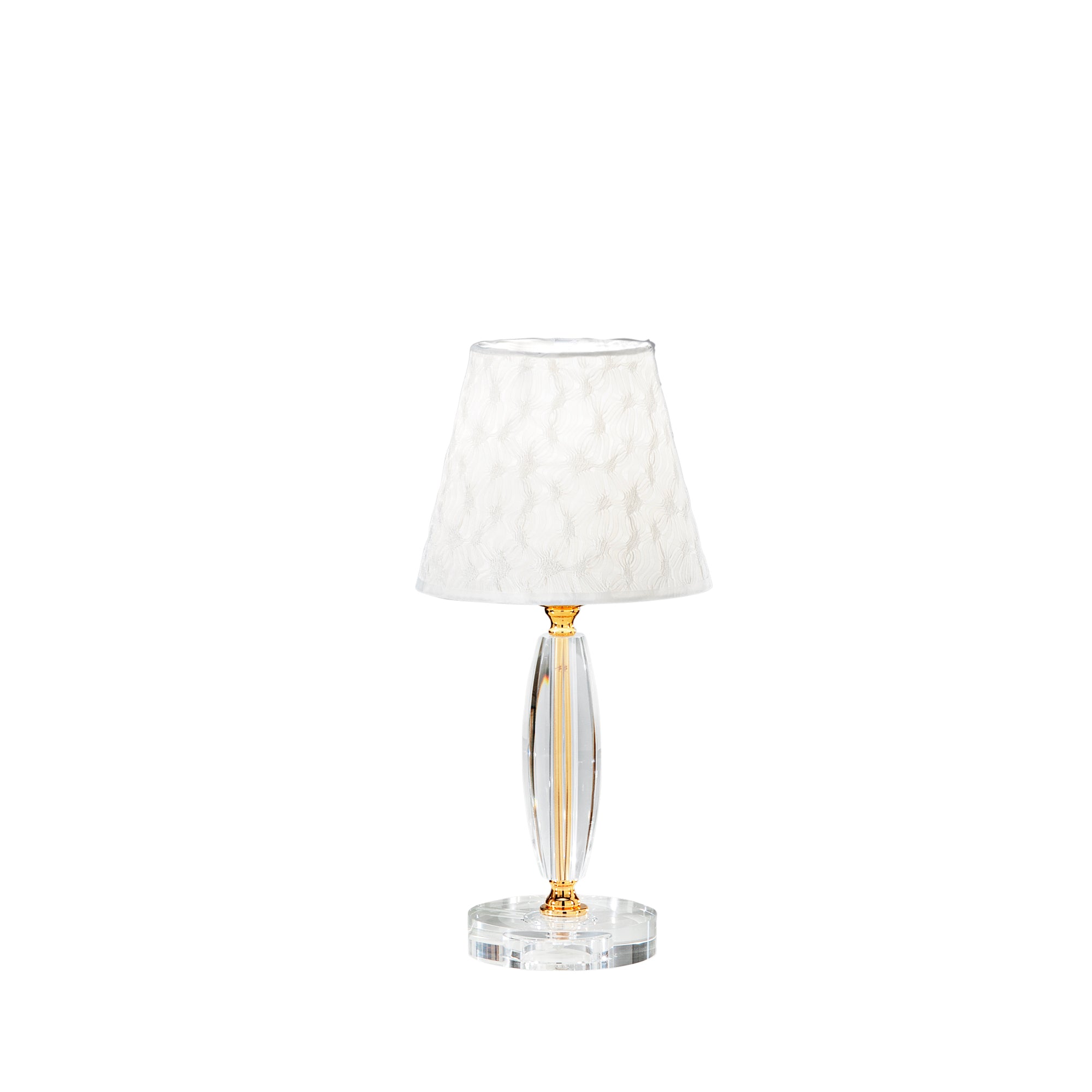 "Lampada da tavolo EPOQUE in cristallo con finiture oro 43 cm."