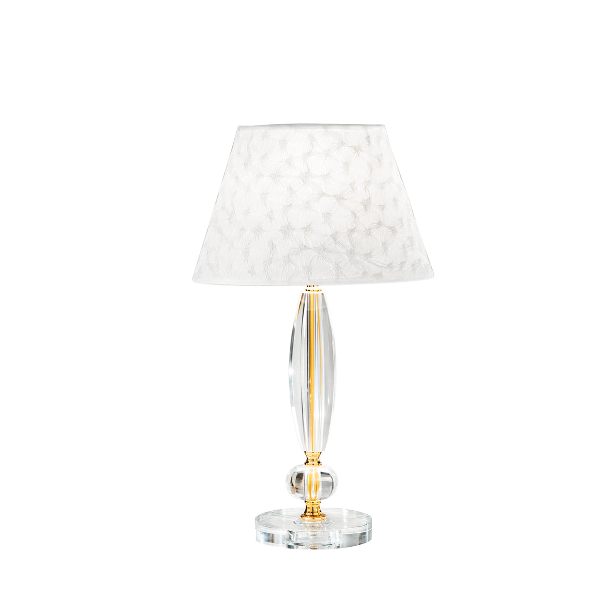 "Lampada da tavolo EPOQUE in cristallo con finiture oro 56 cm."