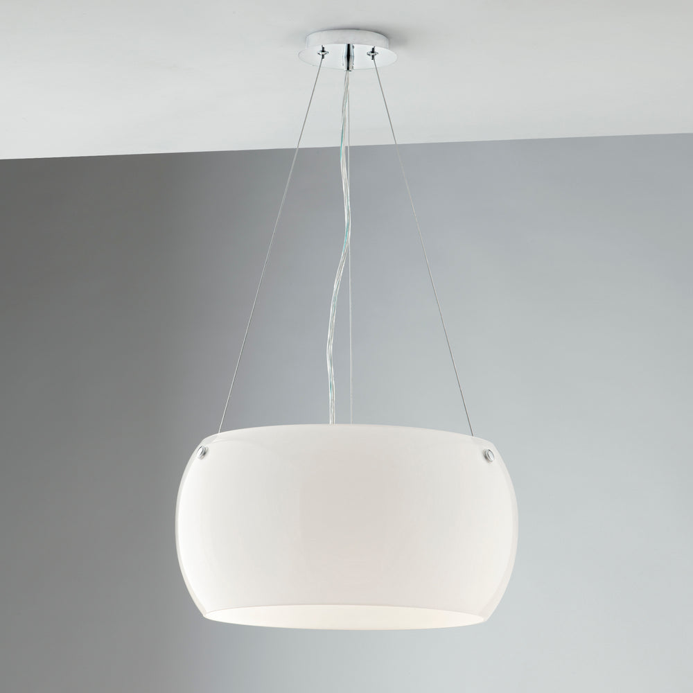SOSPENSIONE EQUATORE BIANCO 3XE27 40XX40X120CM