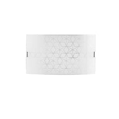 "Applique ESAGRAM in vetro bianco"