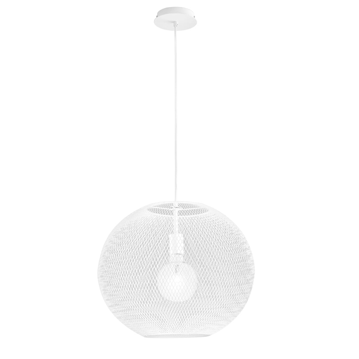 SOSPENSIONE ESEDRA BIANCA 1XE27 50X50X154CM