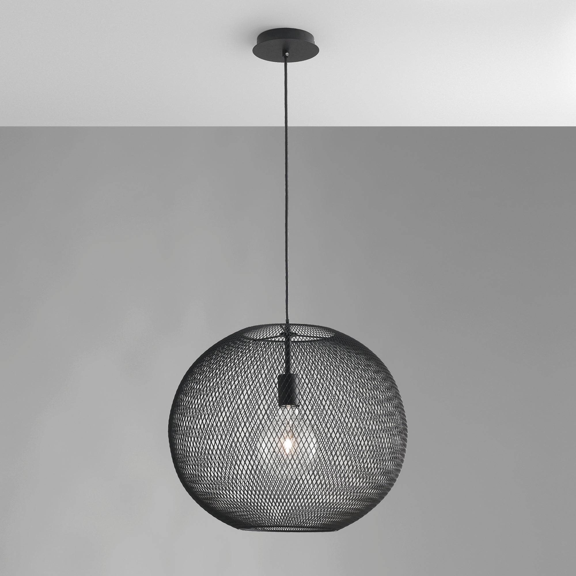 SOSPENSIONE ESEDRA NERA 1XE27 50X50X154CM