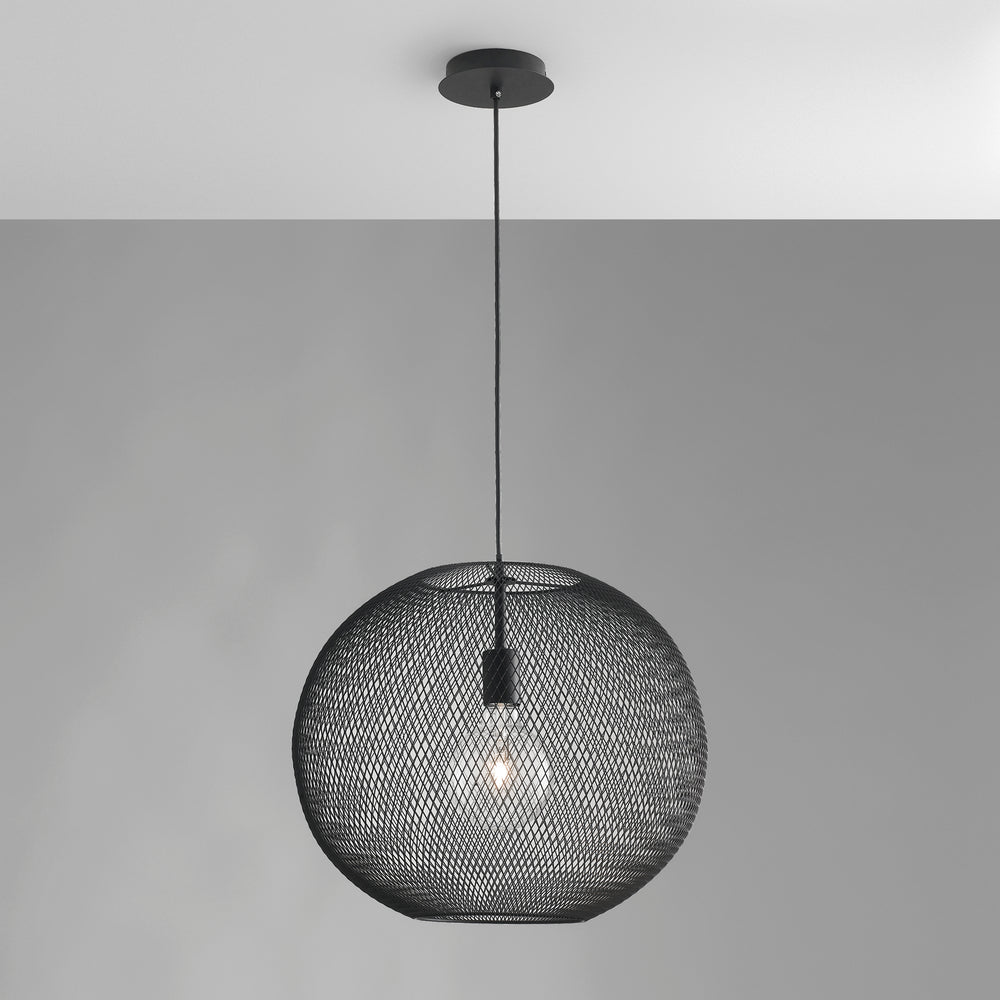 SOSPENSIONE ESEDRA NERA 1XE27 50X50X154CM