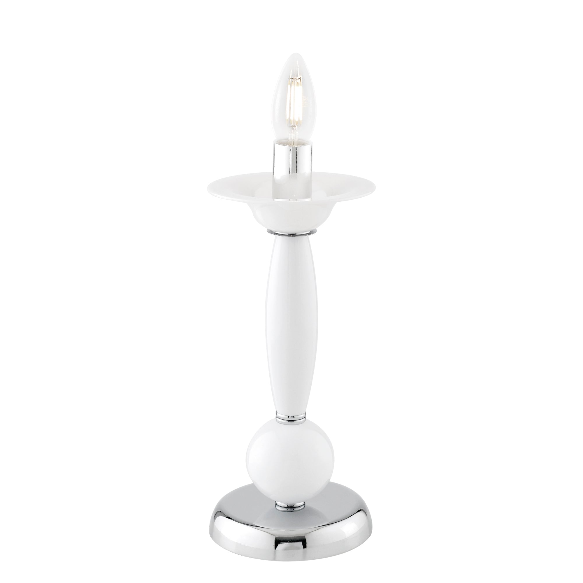 "Lampada da tavolo ESTEFAN in acrilico bianco"
