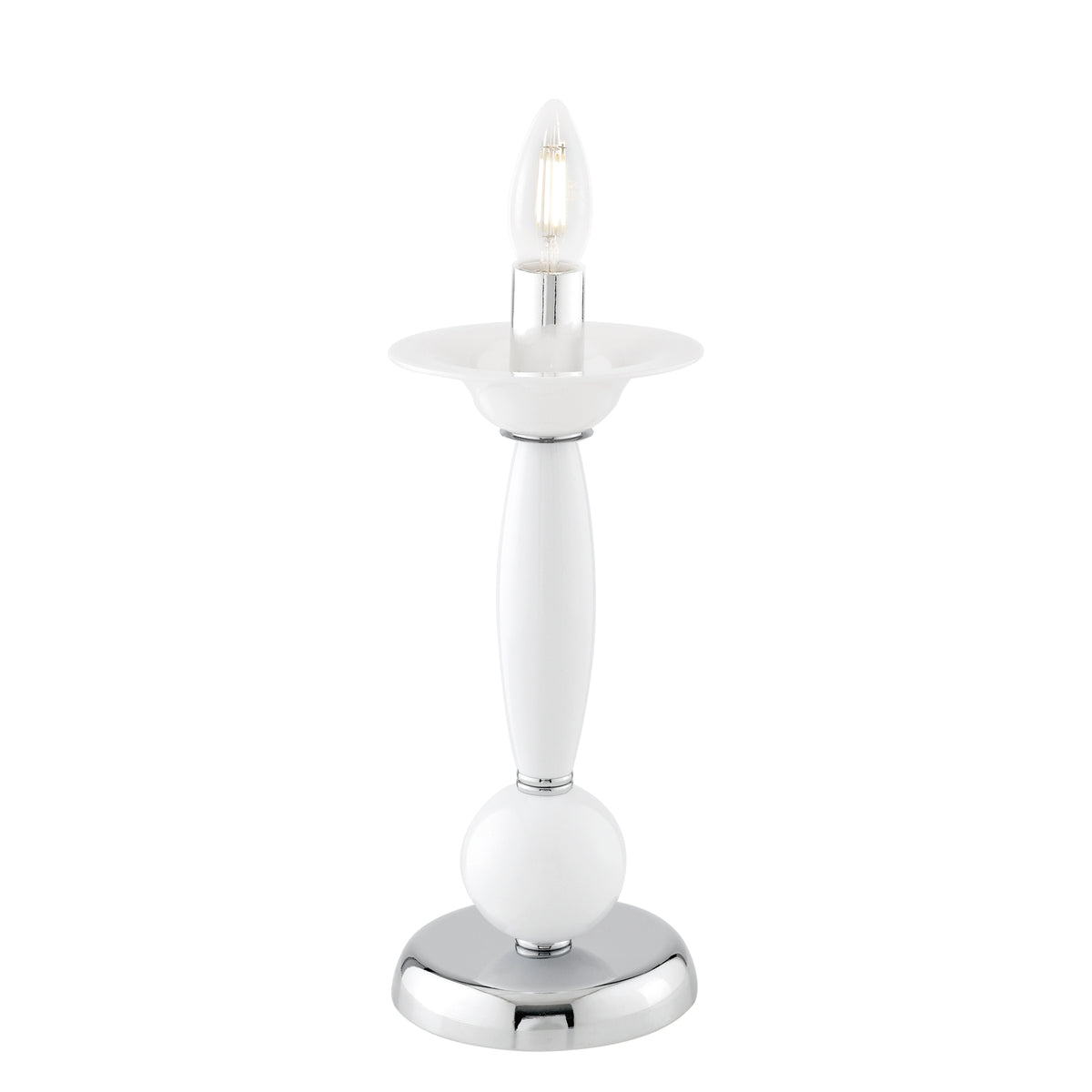 "Lampada da tavolo ESTEFAN in acrilico bianco"
