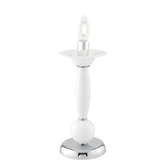 "Lampada da tavolo ESTEFAN in acrilico bianco"