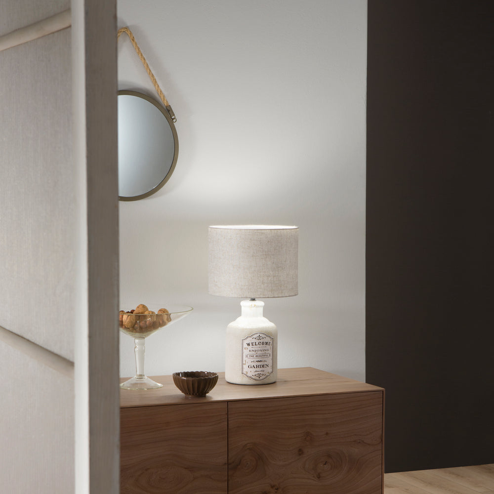 LUME FACTORY GRIGIO 1XE27 33X54CM
