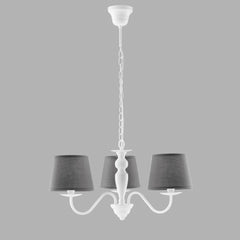 LAMPADARIO FAVOLA BIANCO/GRIGIO 3XE14 56X100CM