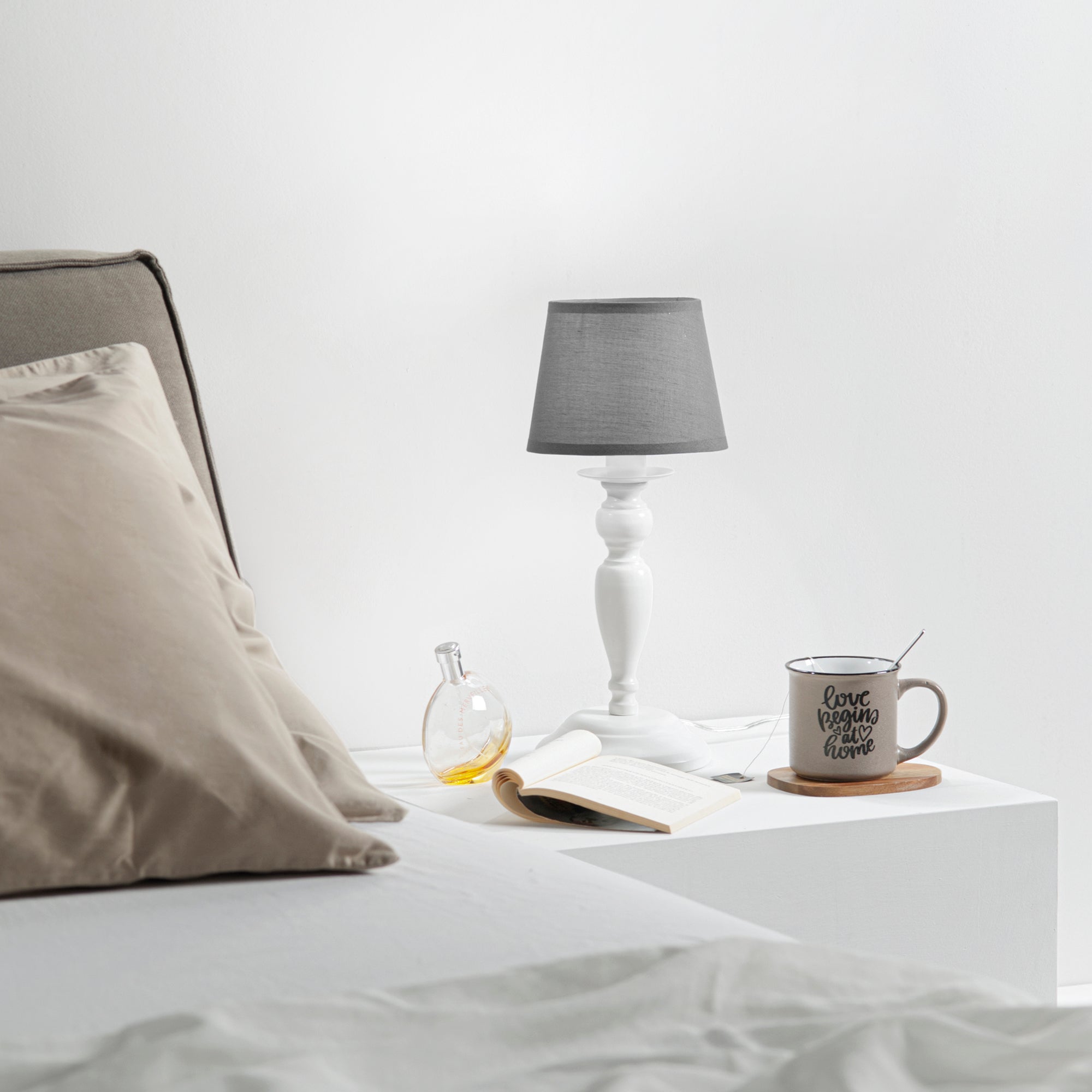 LUME FAVOLA BIANCO/GRIGIO 1XE14 16X37CM