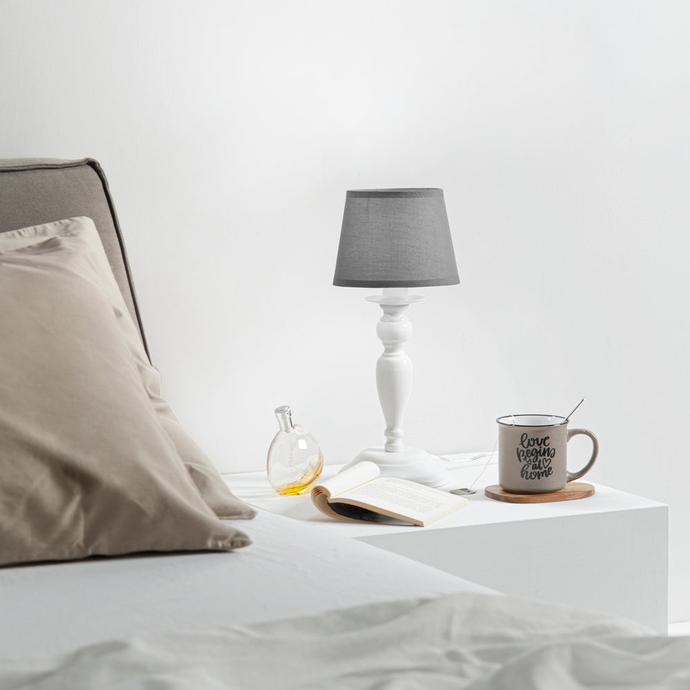 LUME FAVOLA BIANCO/GRIGIO 1XE14 16X37CM