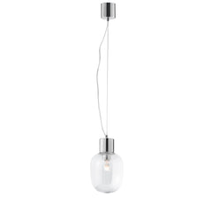 SOSPENSIONE FELLINI CROMO 1XE27 18X120CM