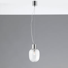 SOSPENSIONE FELLINI CROMO 1XE27 18X120CM