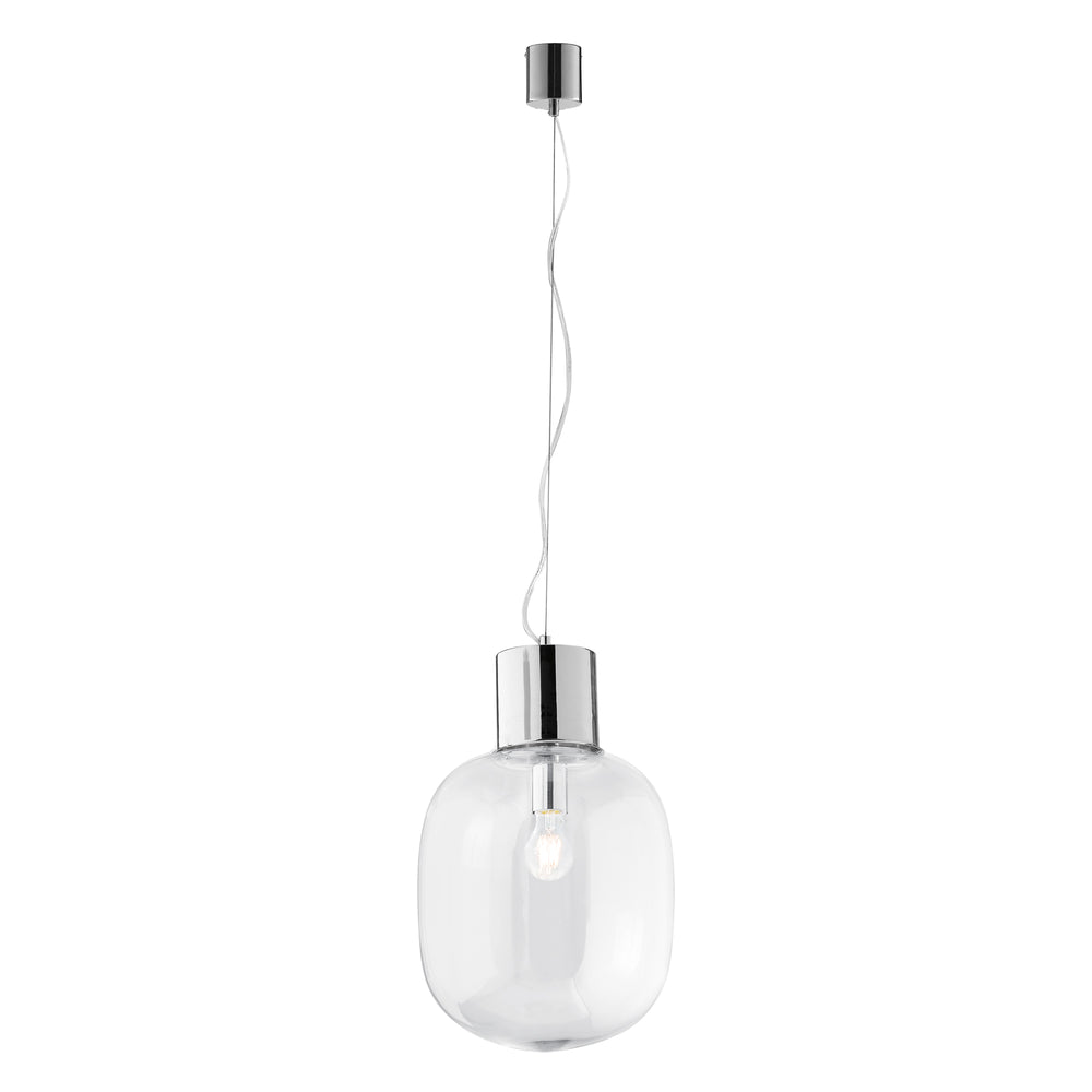 SOSPENSIONE FELLINI CROMO 1XE27 30X163CM