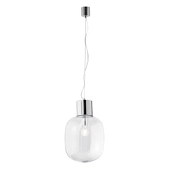 SOSPENSIONE FELLINI CROMO 1XE27 30X163CM