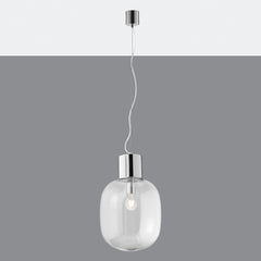 SOSPENSIONE FELLINI CROMO 1XE27 30X163CM
