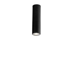 PLAFONIERA FLUKE TONDA NERA 1XGU10 5,5X5,5X20CM