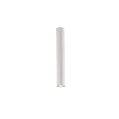 "Plafoniera FLUKE cilindrica in metallo bianco 40cm."