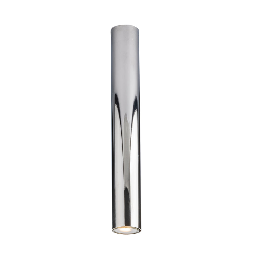 PLAFONIERA FLUKE TONDA CROMO 1XGU10 5,5X5,5X40CM