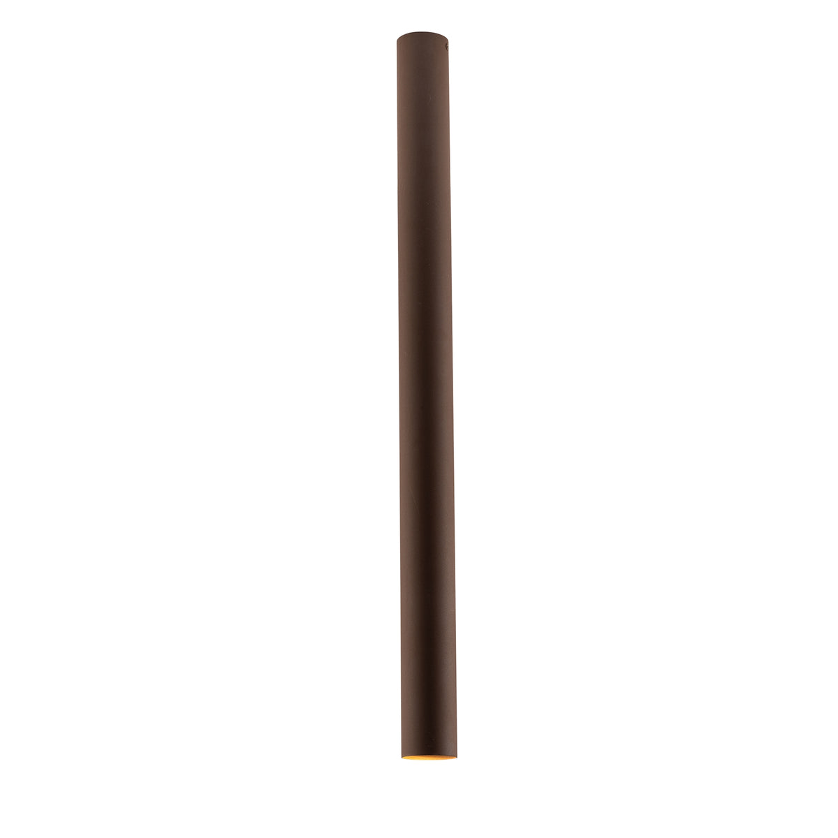 "Plafoniera FLUKE cilindrica in metallo bronzo 75 cm."