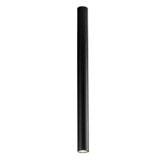 "Plafoniera FLUKE cilindrica in metallo nero 75 cm."