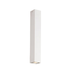 "Plafoniera FLUKE quadrata in metallo bianco 40cm."