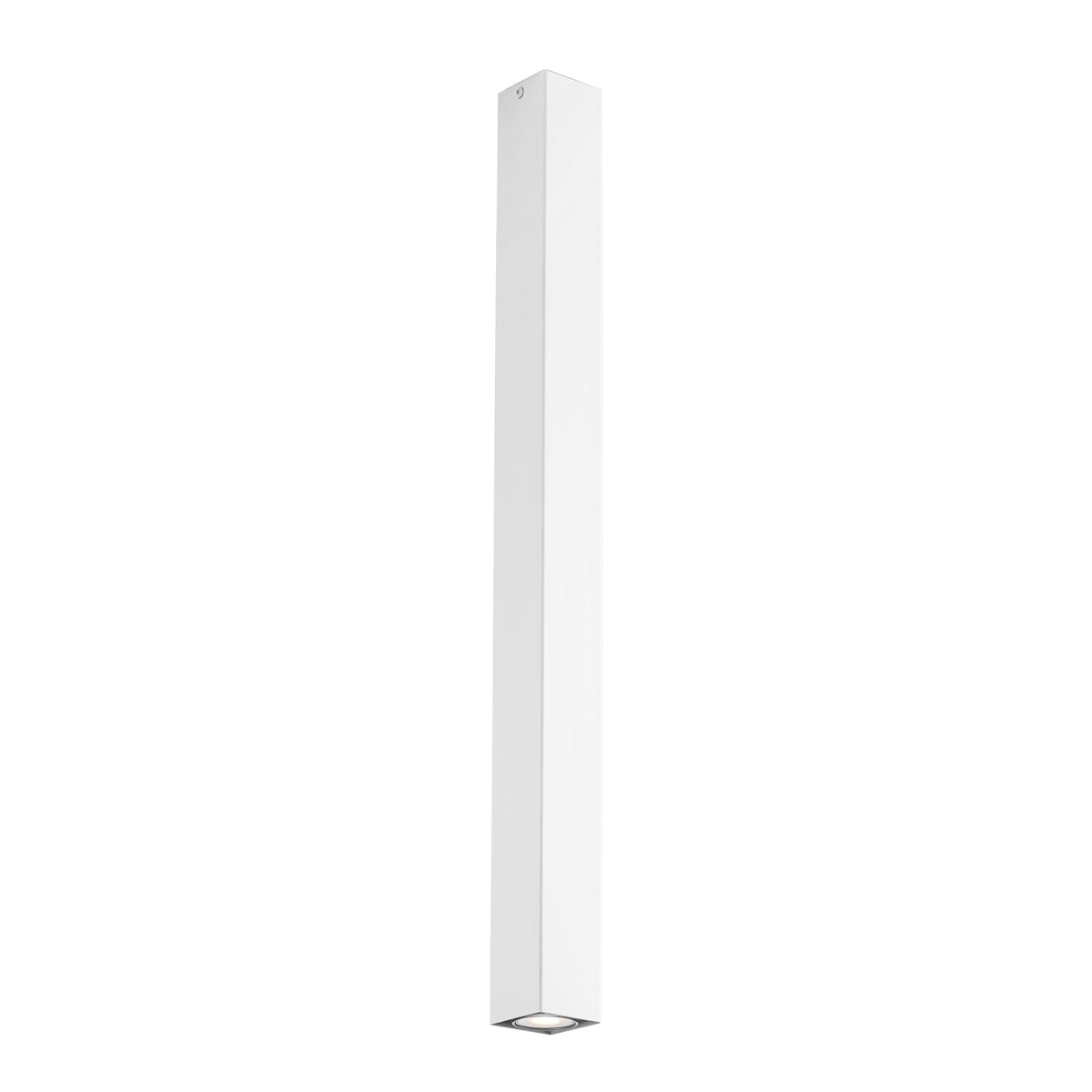 "Plafoniera FLUKE quadrata in metallo bianco 75cm."