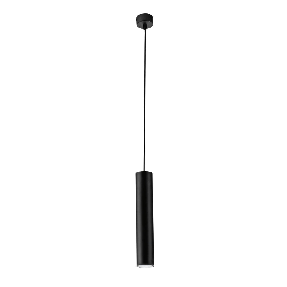 SOSPENSIONE FLUKE TONDA NERA 1XGU10 5,5X5,5X30CM