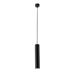 SOSPENSIONE FLUKE TONDA NERA 1XGU10 5,5X5,5X30CM