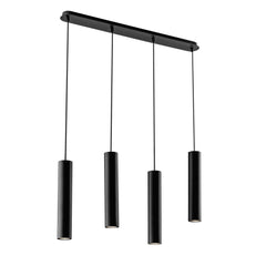 SOSPENSIONE FLUKE TONDA NERA 4XGU10 68X7X200CM