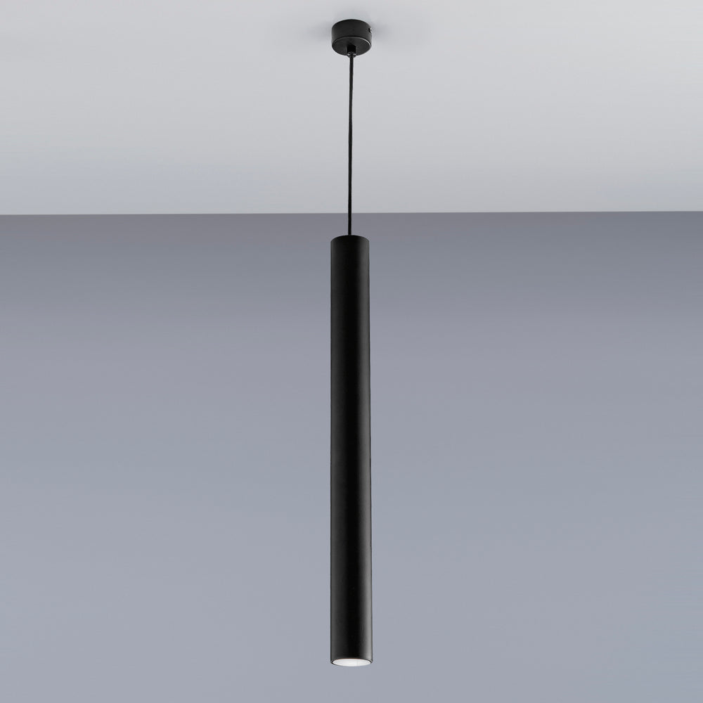 SOSPENSIONE FLUKE TONDA NERA 1XGU10 5,5X5,5X60CM