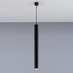 SOSPENSIONE FLUKE TONDA NERA 1XGU10 5,5X5,5X60CM