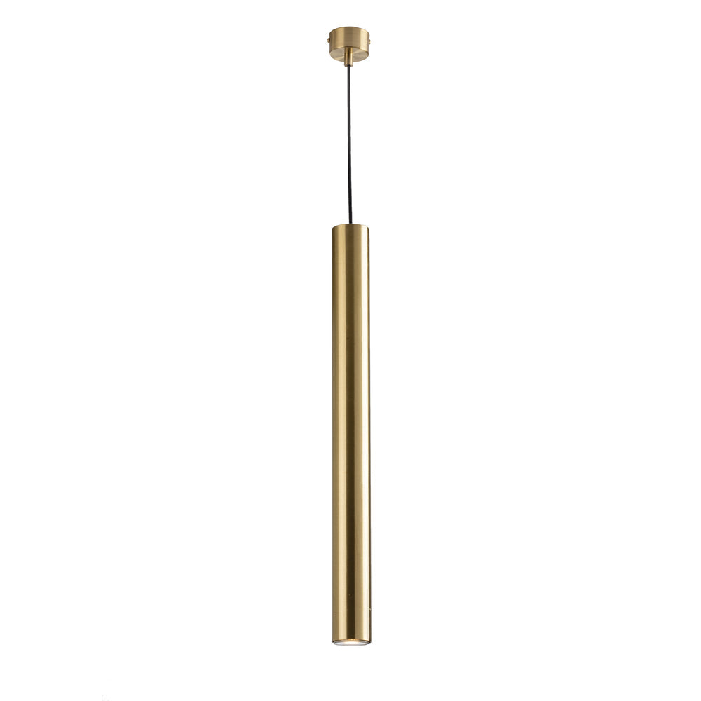 SOSPENSIONE FLUKE TONDA ORO 1XGU10 5,5X5,5X60CM