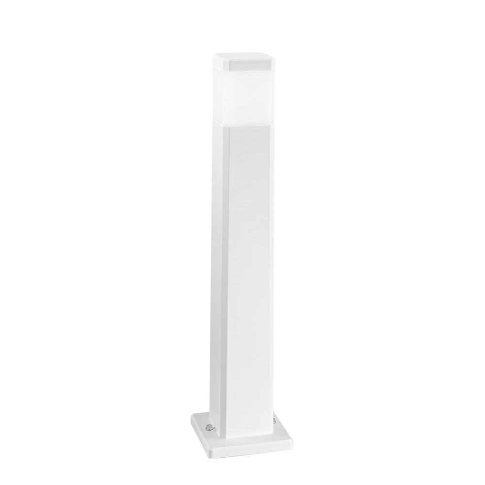 PALETTO FOCUS BIANCO SQUADRATO 1XGU10 IP65 17,5X17,5X77,5CM