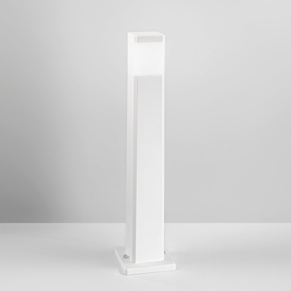PALETTO FOCUS BIANCO SQUADRATO 1XGU10 IP65 17,5X17,5X77,5CM
