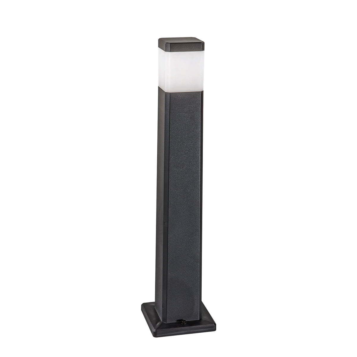 PALETTO FOCUS NERO SQUADRATO 1XGU10 IP65 17,5X17,5X77,5CM