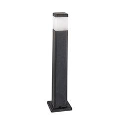 PALETTO FOCUS NERO SQUADRATO 1XGU10 IP65 17,5X17,5X77,5CM