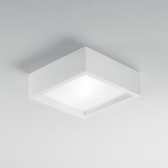 PLAFONIERA GABRIEL QUADRATA BIANCA 2XE27 25X25X8,5CM