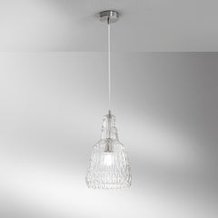SOSPENSIONE GALWAY TRASPARENTE 1XE27 23X150CM