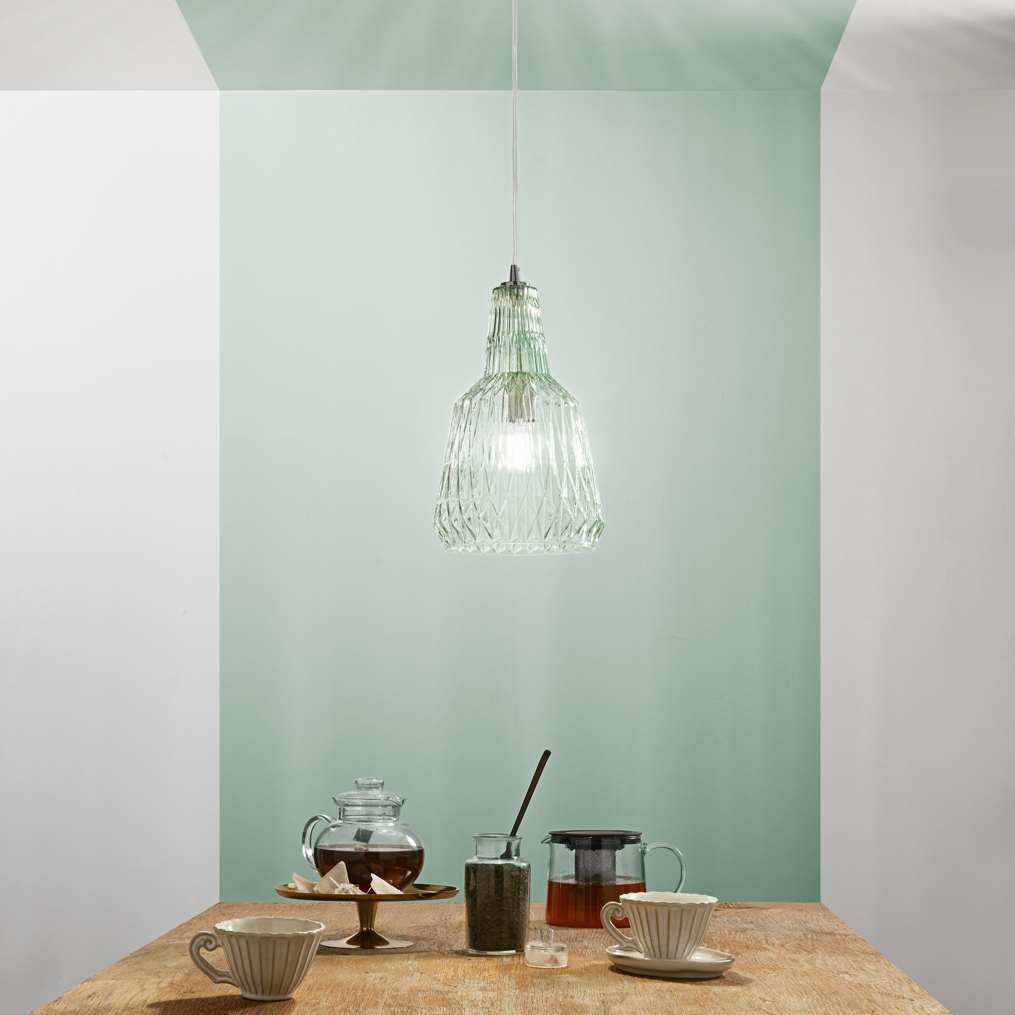 SOSPENSIONE GALWAY VERDEMARE 1XE27 23X150CM